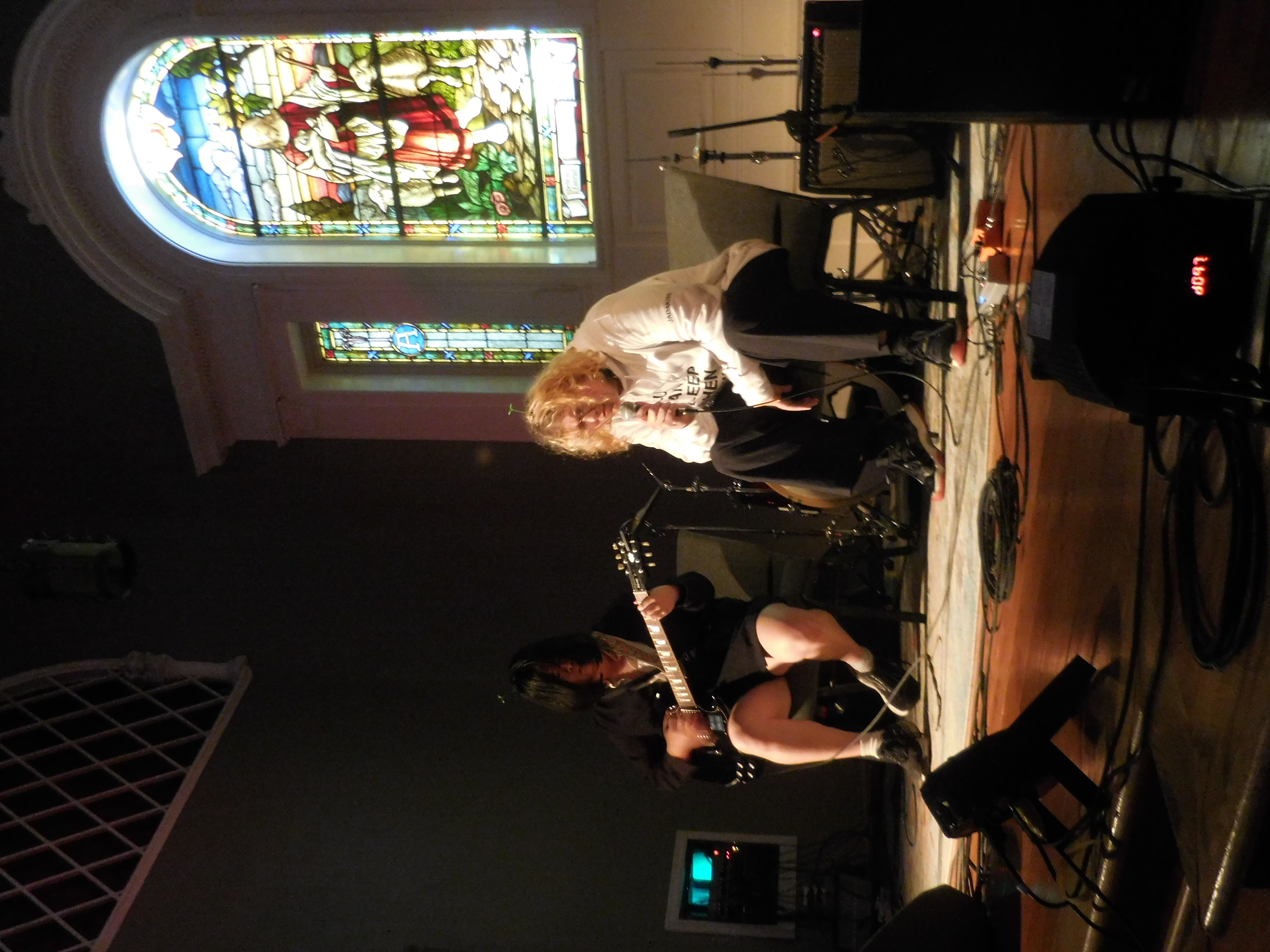 Alaska Sargent and guitarist May Stepper Performing